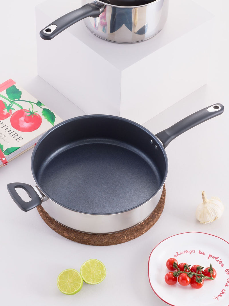 Judge Essentials stainless steel sauté pan 28cm - British product