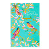 George Home Floral Birds Birthday Card GOODS ASDA   