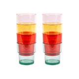 Navigate strawberries and cream acrylic tumblers 8 pack - British product