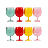 Navigate Strawberries & Cream acrylic wine stems 8 pack (British brand)