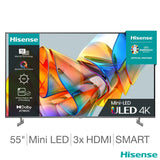 Hisense 55U6KQTUK 55 Inch Mini LED 4K UHD Smart TV GOODS Costco UK