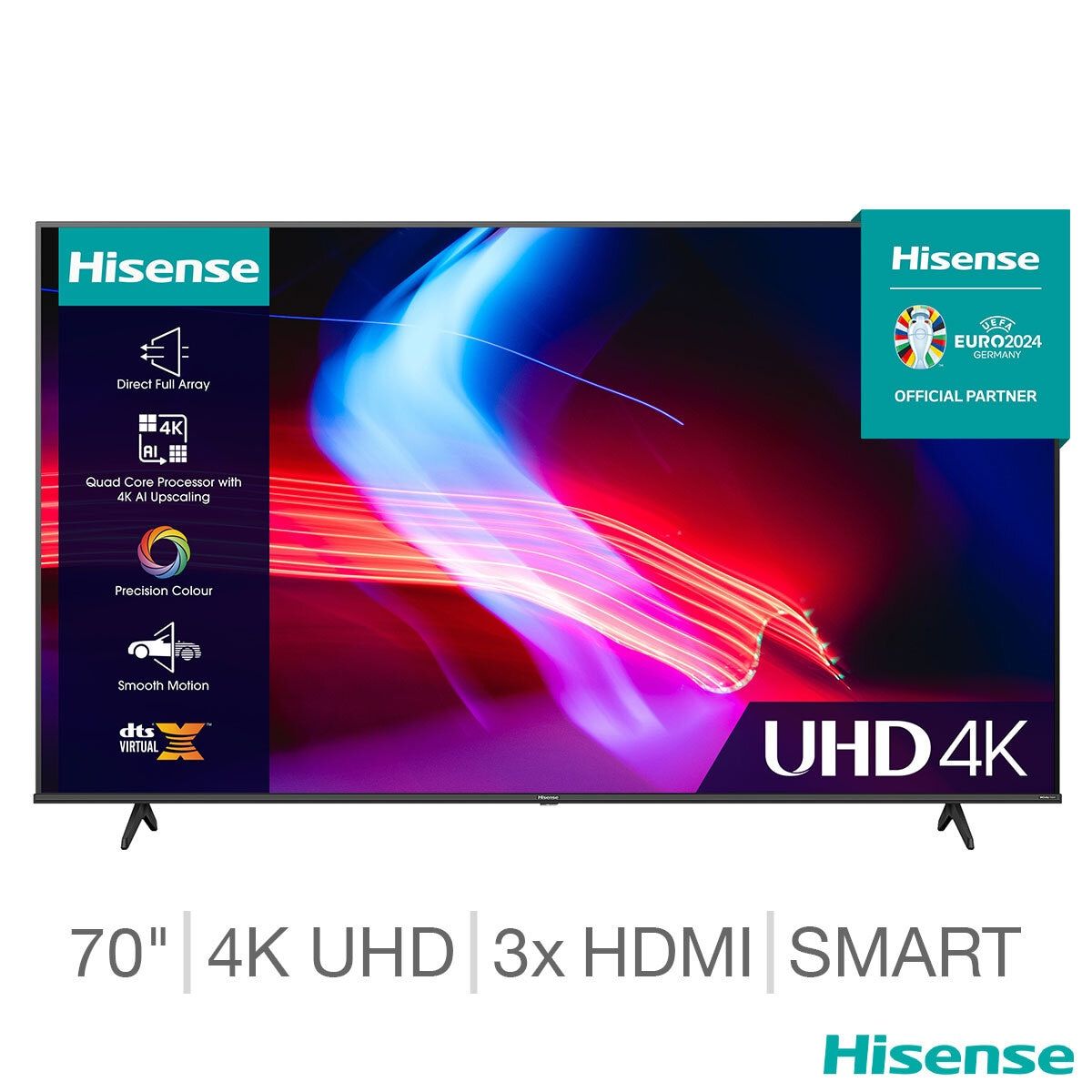 Hisense 70A6KTUK 70 Inch 4K UHD Smart TV GOODS Costco UK