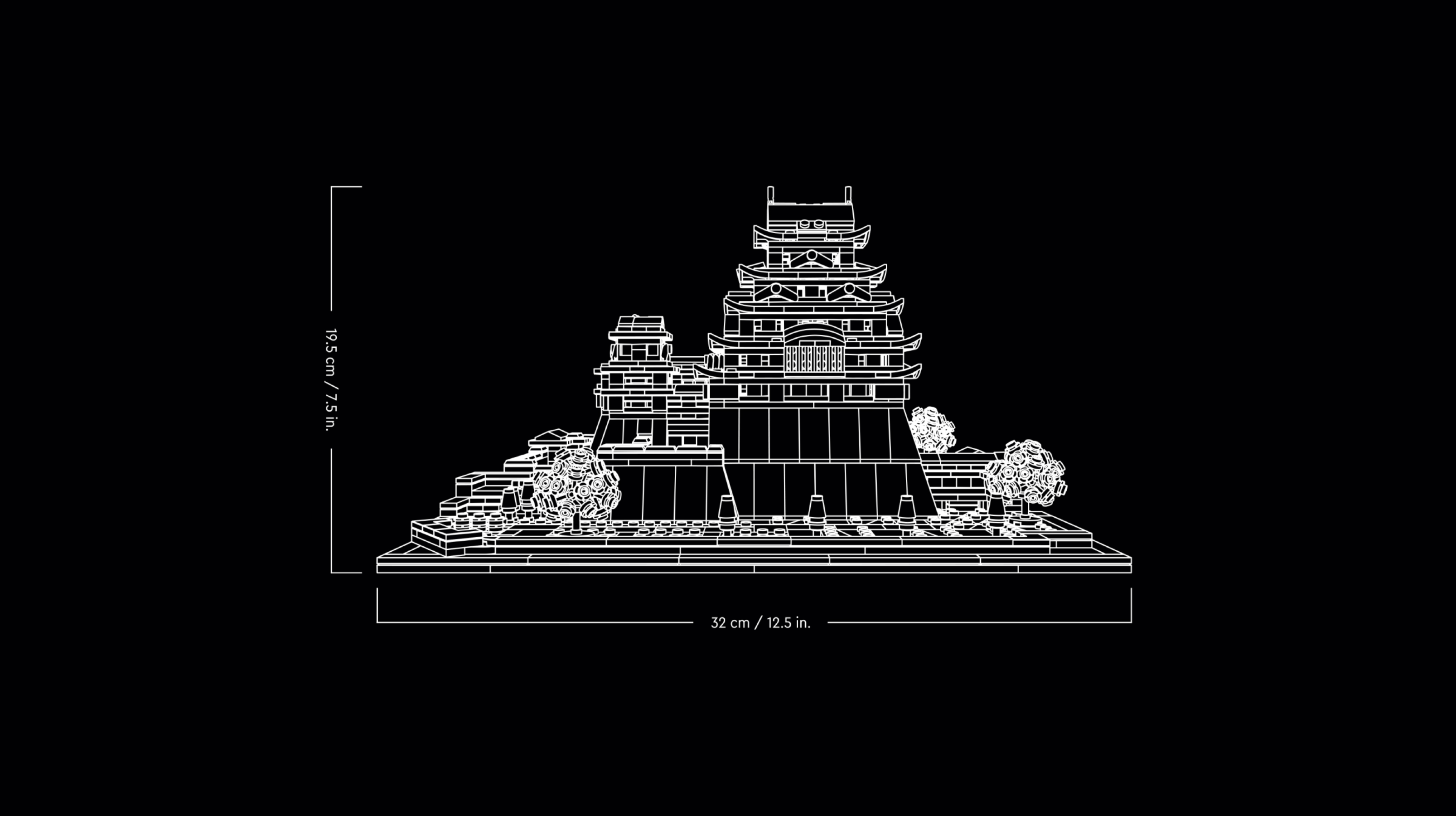 LEGO Himeji Castle Architecture model 2125 Piece, UK version