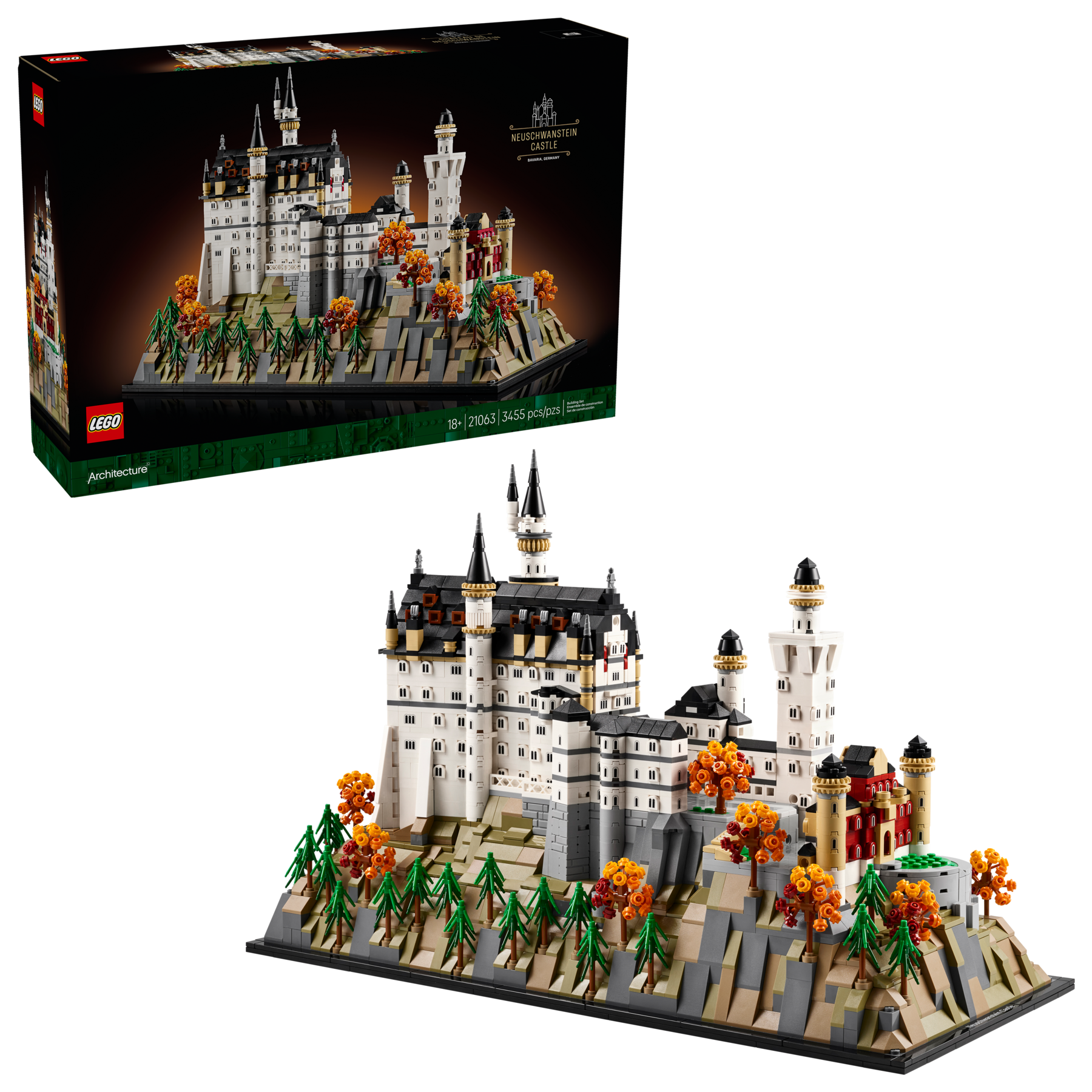 LEGO Neuschwanstein Castle Building Set 3455 Pieces, UK version