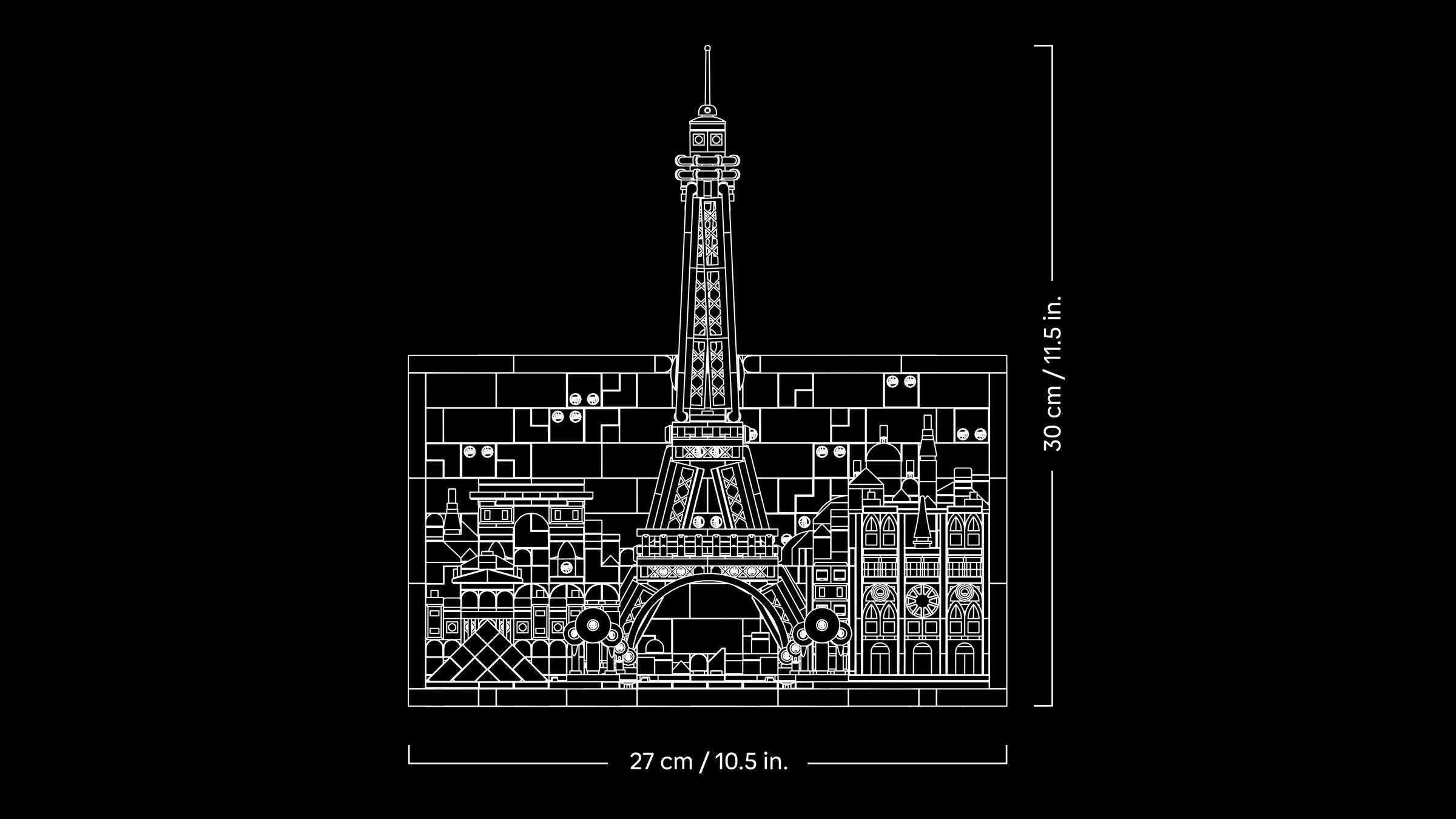 LEGO Architecture Paris City of Love set 958 pieces, UK version
