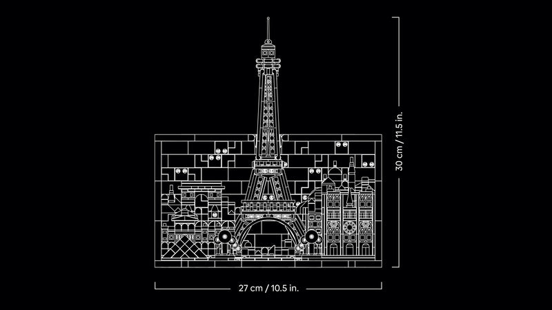 LEGO Architecture Paris City of Love set 958 pieces, UK version