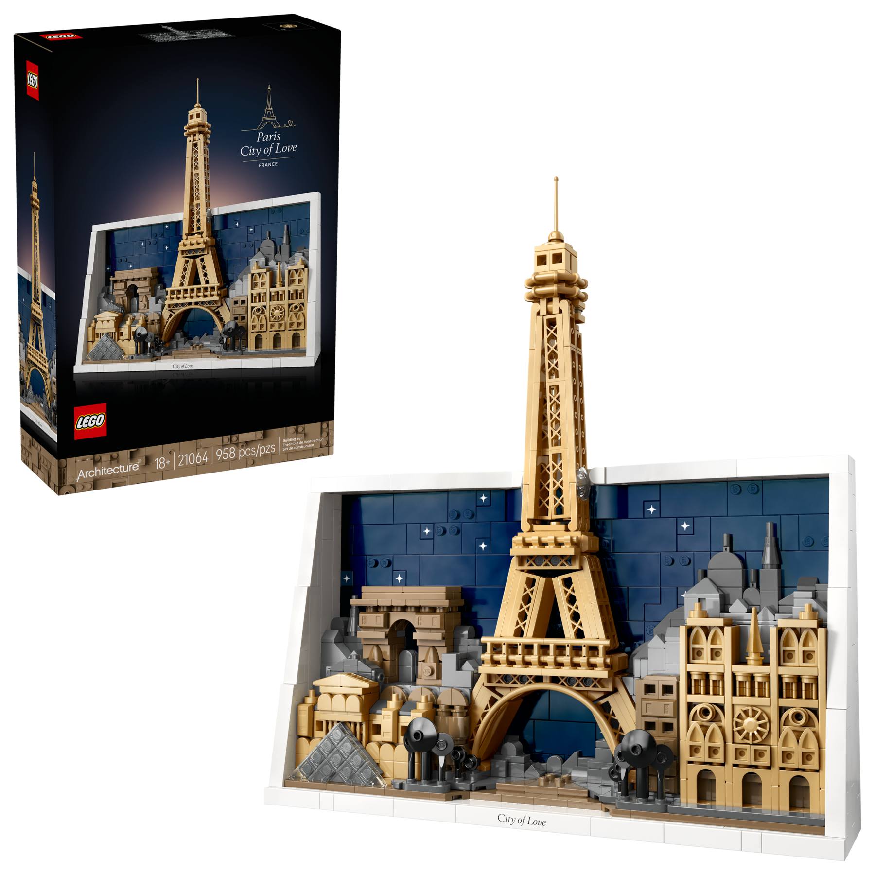 LEGO Architecture Paris City of Love set 958 pieces, UK version