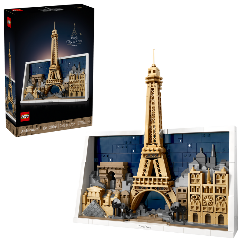 LEGO Architecture Paris City of Love set 958 pieces, UK version