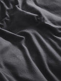 Charcoal Grey Supersoft 100% Brushed Cotton Duvet Cover Plain and Pillowcase Set