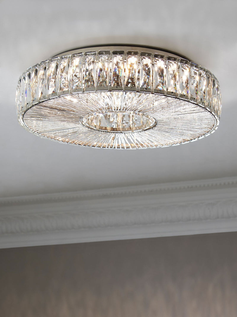 Next Clear Aria large flush ceiling light 40cm, imported from the UK