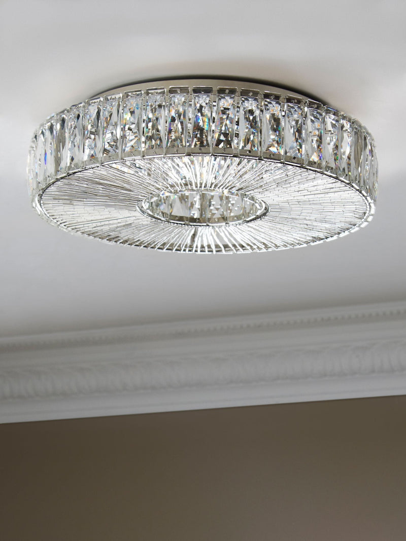 Next Clear Aria large flush ceiling light 40cm, imported from the UK