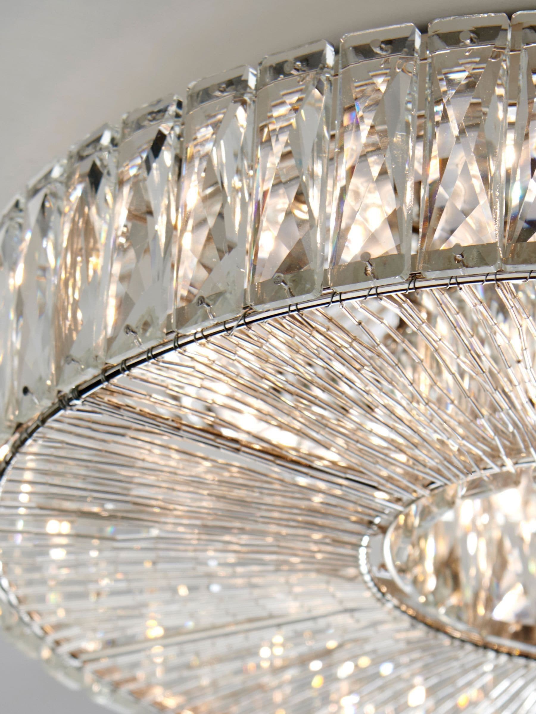 Next Clear Aria large flush ceiling light 40cm, imported from the UK
