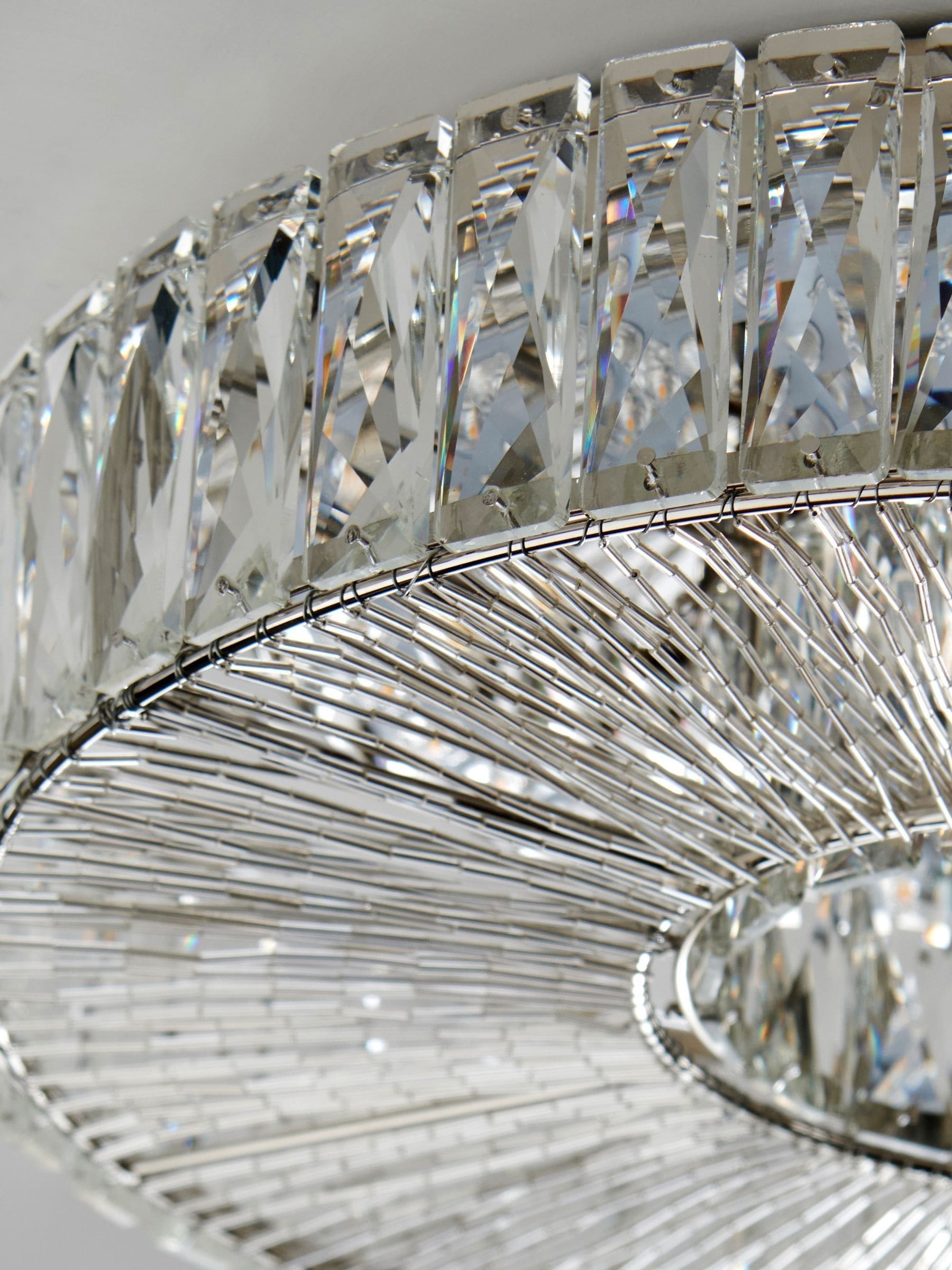 Next Clear Aria large flush ceiling light 40cm, imported from the UK