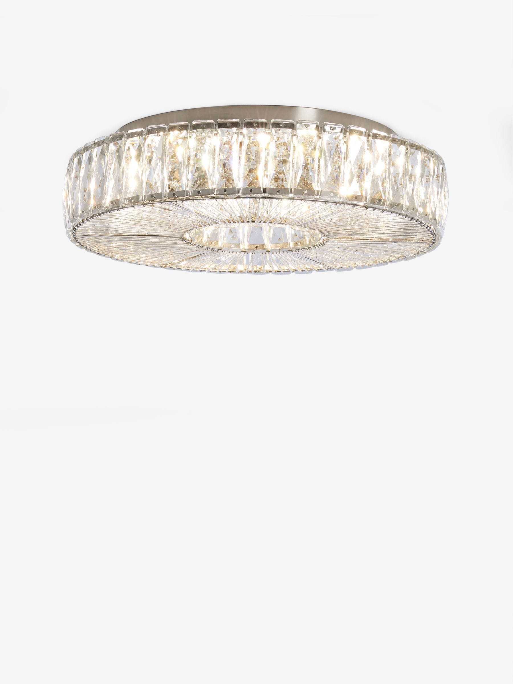 Next Clear Aria large flush ceiling light 40cm, imported from the UK