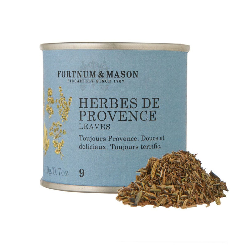 Fortnum & Mason Herbes de Provence dried herb blend 19g tin, imported from the UK