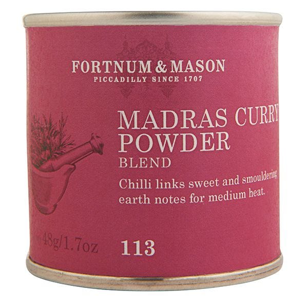 Fortnum & Mason Madras Curry 48g tin, imported from the UK