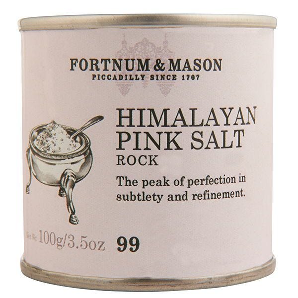 Fortnum & Mason Himalayan pink rock salt 100g tin (British brand)