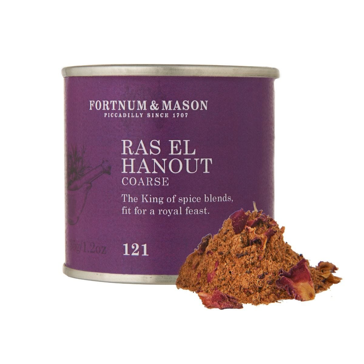 Ras el Hanout spice mix tin No 121 (British brand)