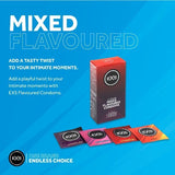 EXS flavoured condoms vegan 4 flavours 12 pack - British product