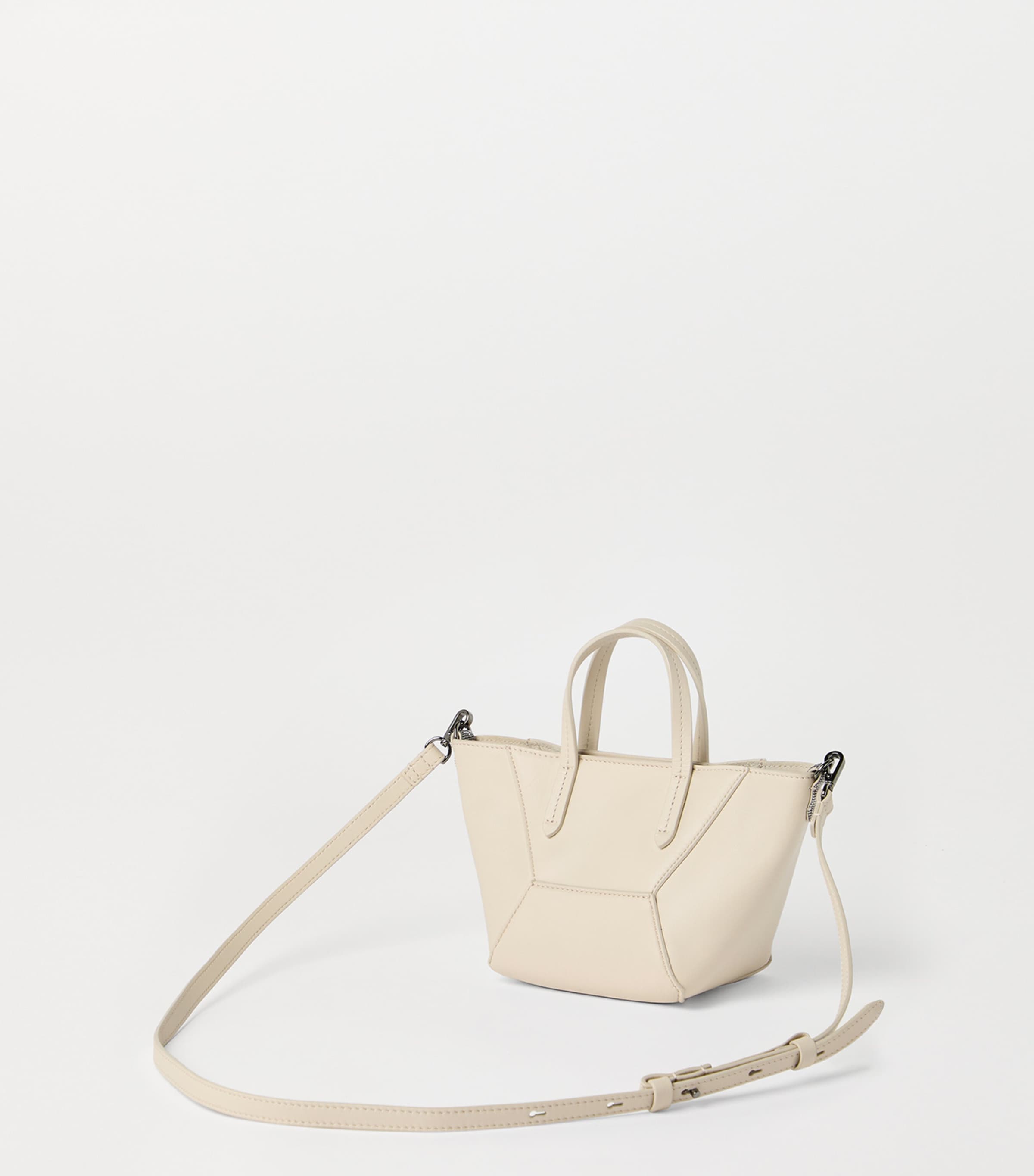 Brunello Cucinelli mini calfskin BC Duo tote bag, imported from the UK