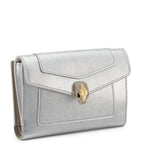 Bvlgari Serpenti Forever Metallic Leder Geldbörse, UK Version