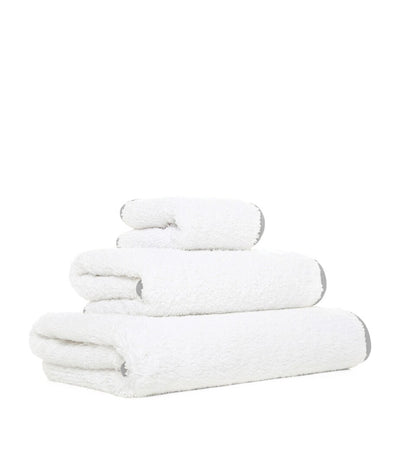 Harrods Egyptian Cotton Bath Towel with Colourful Piping 70cm x 140cm- Buy online at McGrocer
