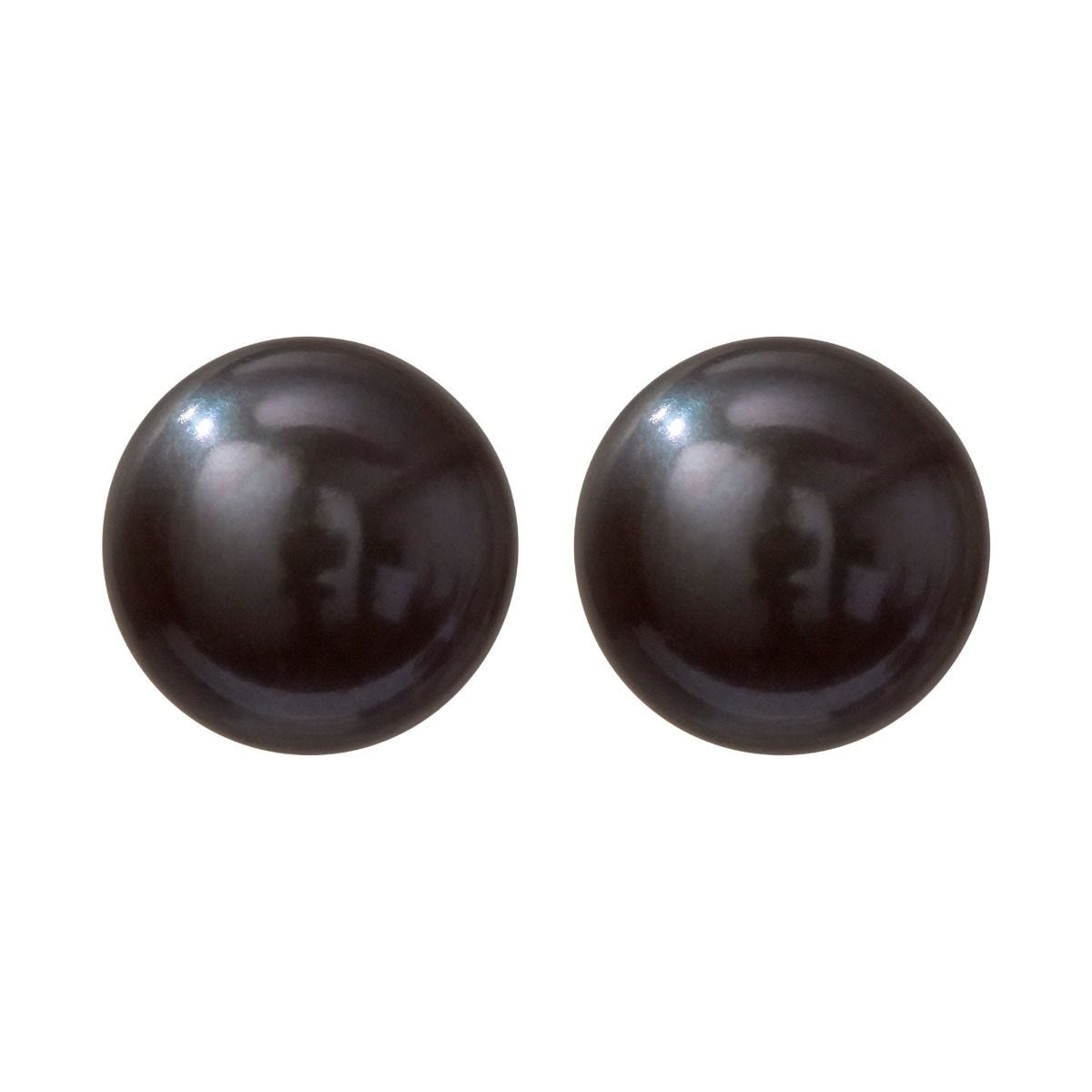 Coleman Douglas black pearl stud earrings sterling silver - British product