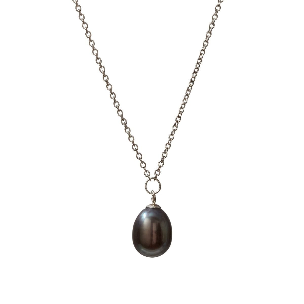 Coleman Douglas black freshwater pearl necklace, imported from the UK