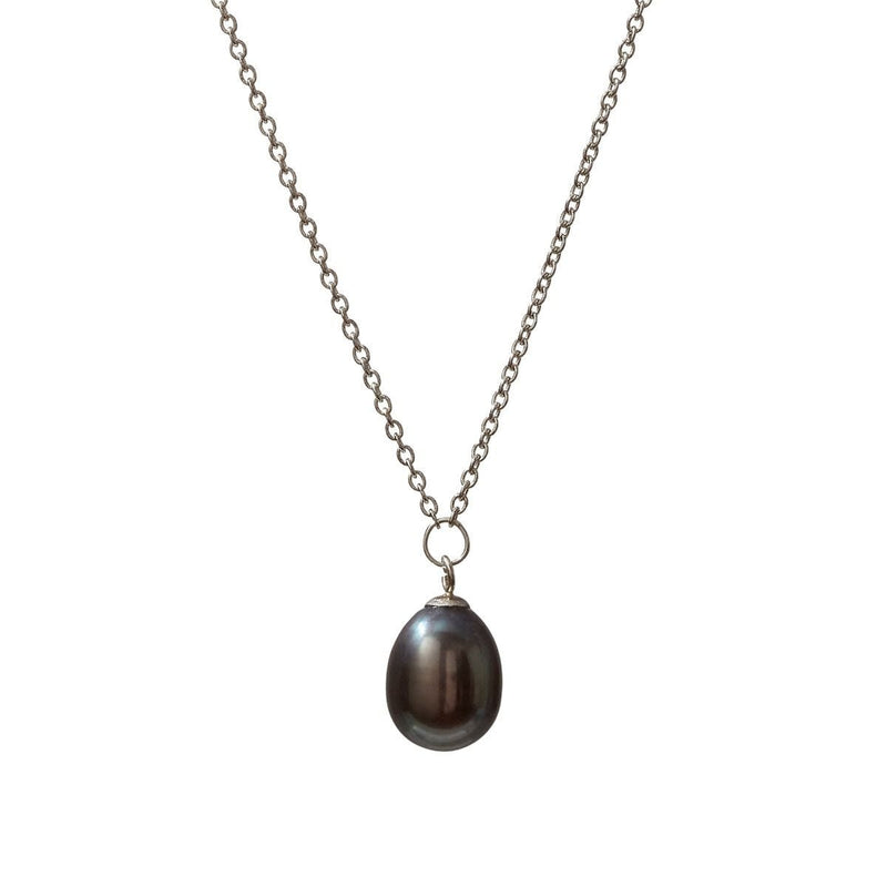 Coleman Douglas black freshwater pearl necklace, imported from the UK