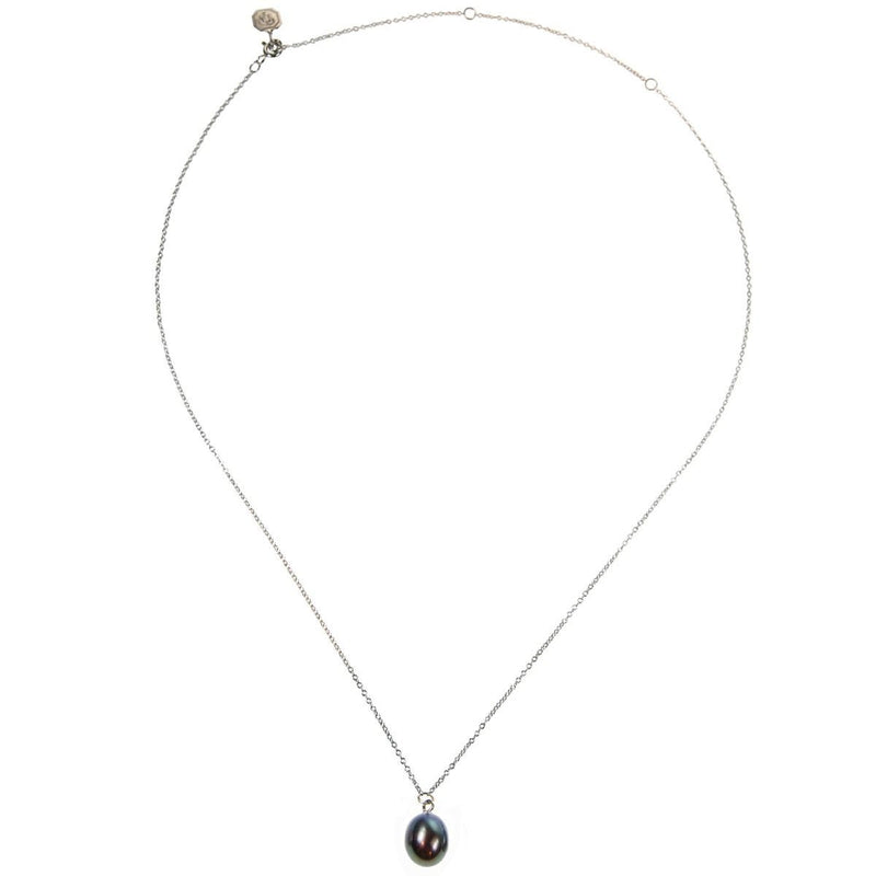 Coleman Douglas black freshwater pearl necklace, imported from the UK