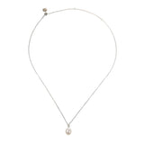 Coleman Douglas single white pearl drop necklace, imported from the UK