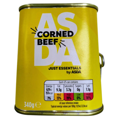 ASDA JUST ESSENTIALS Pökelfleisch in Dosen 340g