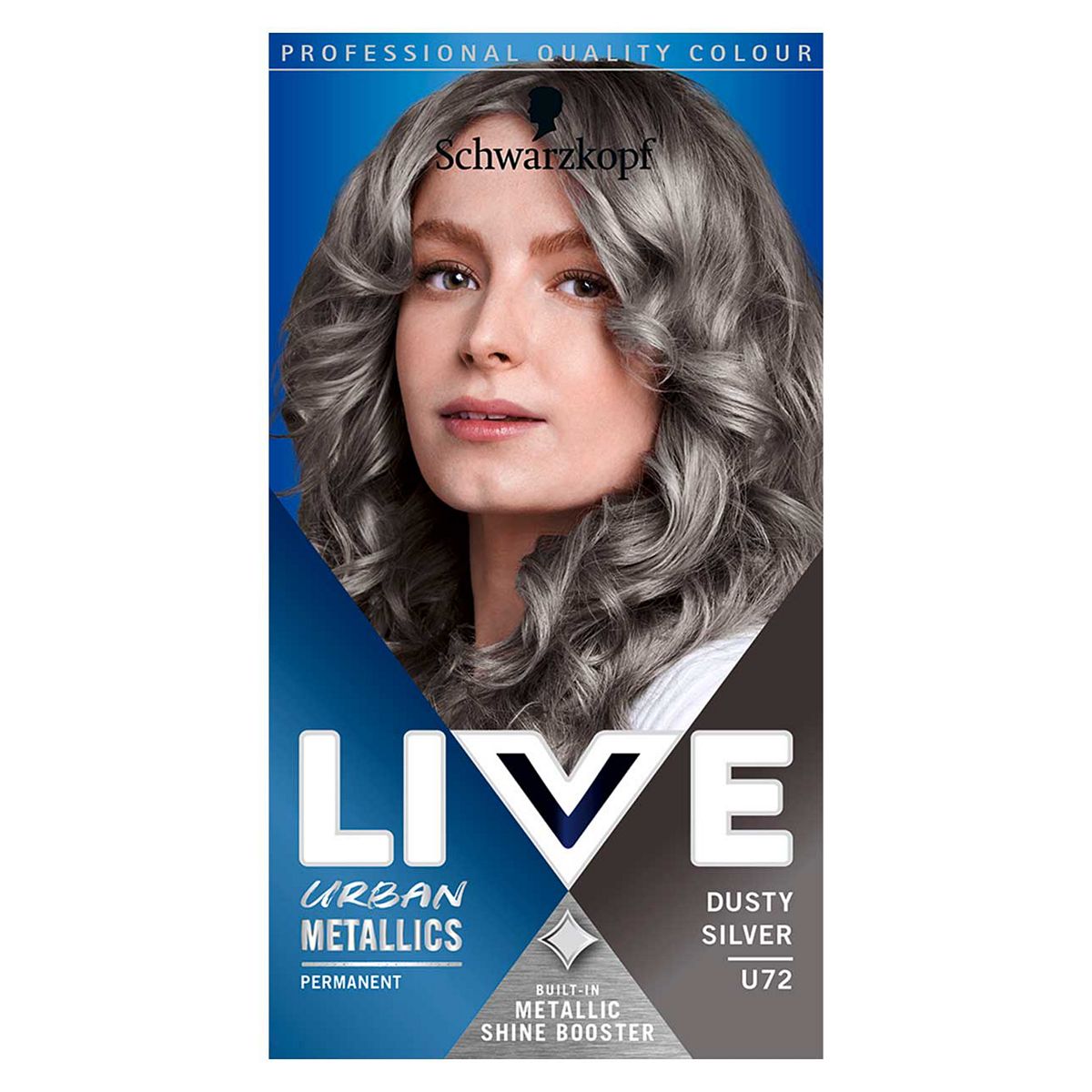 Schwarzkopf LIVE Dusty Silver U72 Permanent Hair Dye GOODS Boots   