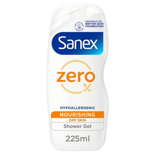 Sanex Zero% Nourishing Shower Gel for Dry Skin 225ml Sanex Sainsburys   