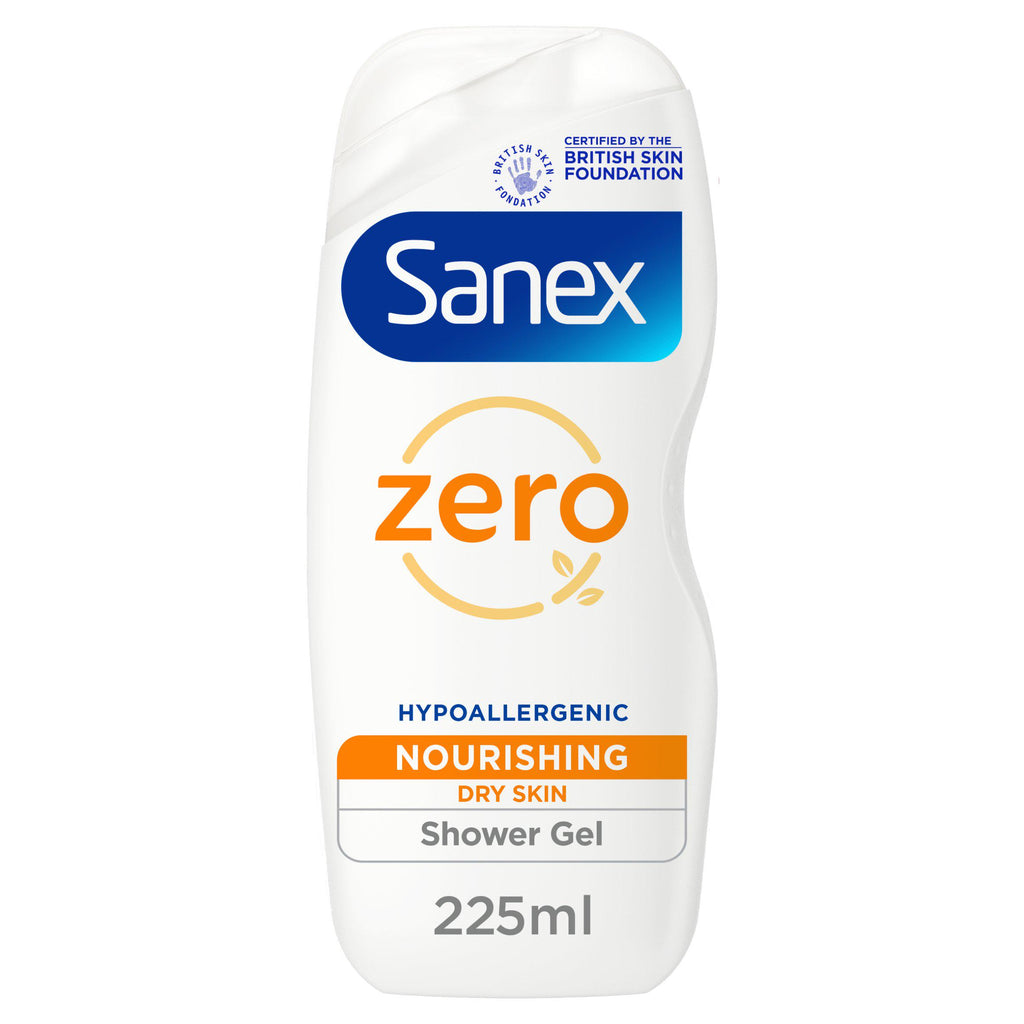 Sanex Zero% Nourishing Shower Gel for Dry Skin 225ml