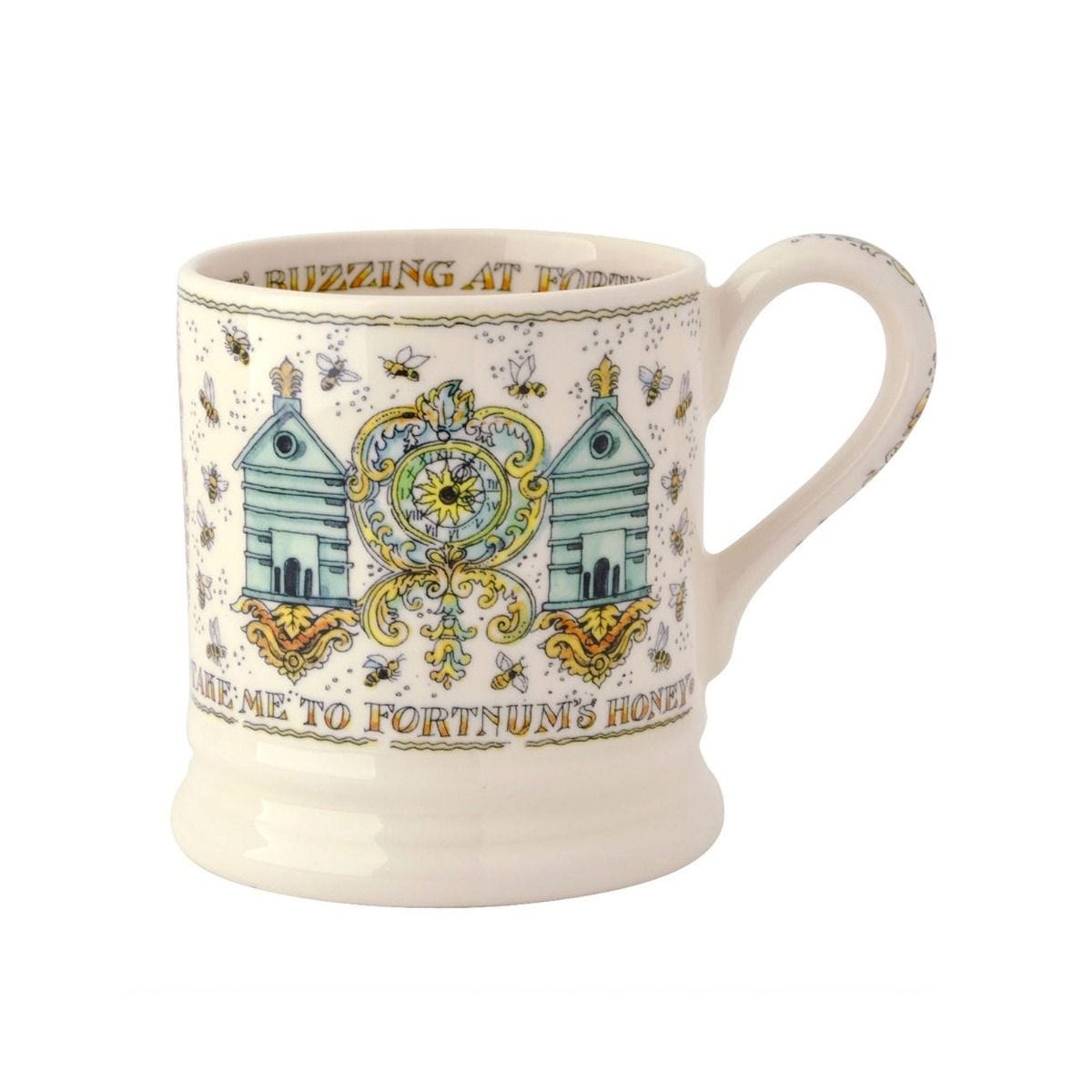 Fortnum's Emma Bridgewater beehive half-pint mug, imported from the UK