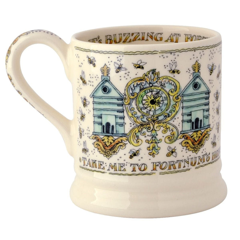 Fortnum's Emma Bridgewater beehive half-pint mug, imported from the UK