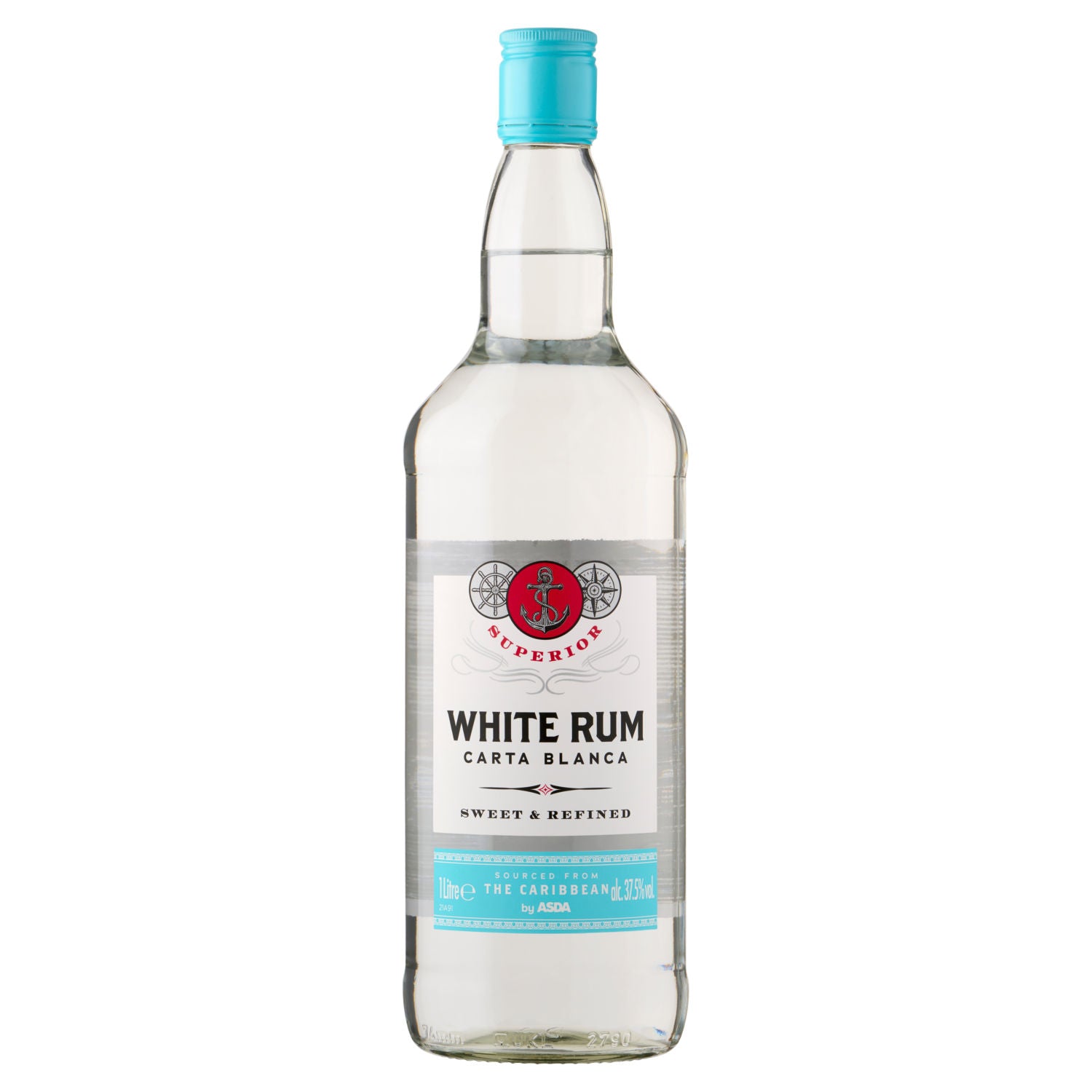 ASDA Superior White Rum 1 Litre - British product