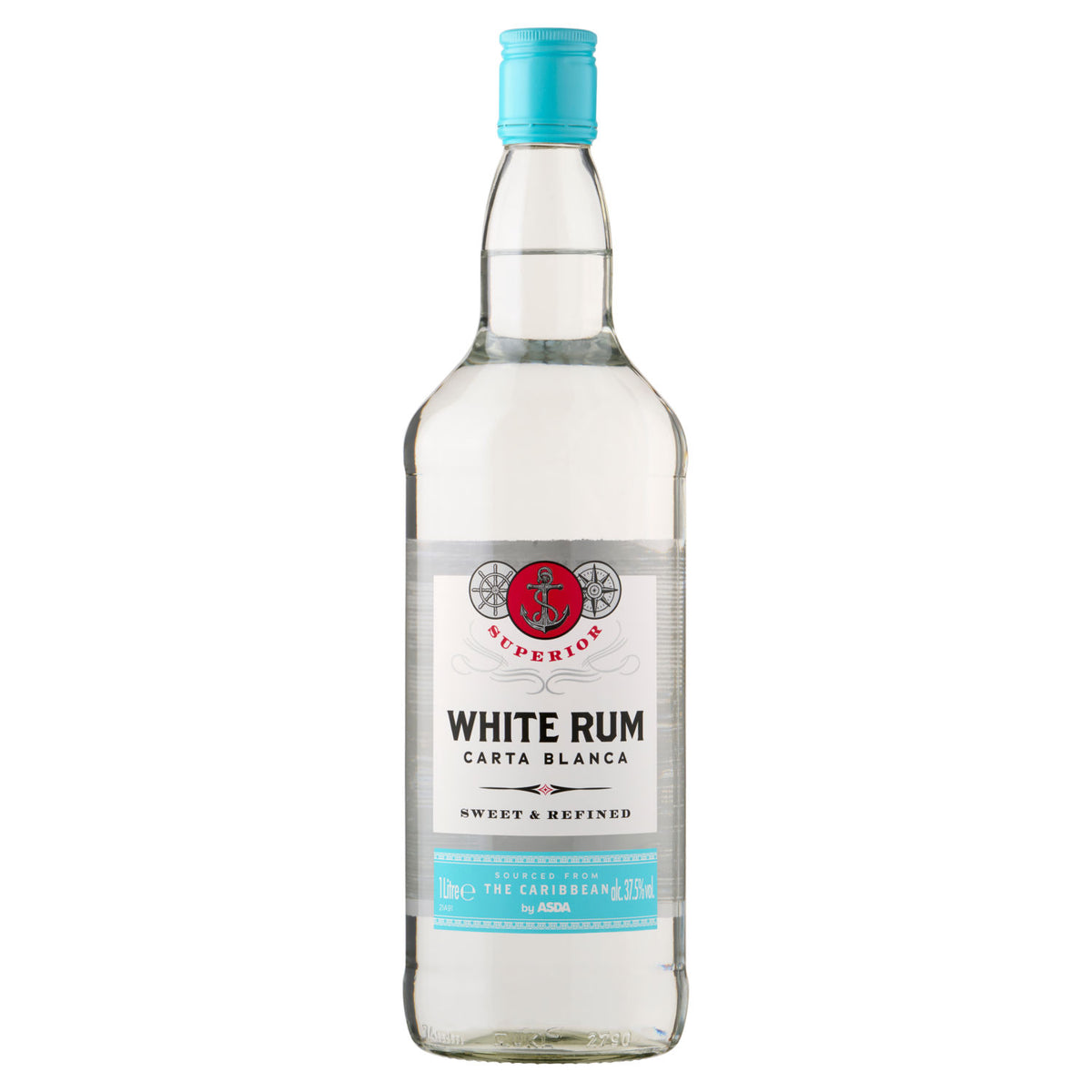ASDA Superior White Rum 1 Litre - British product