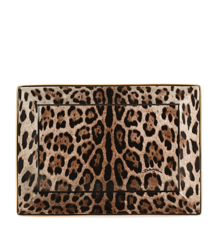 Dolce&Gabbana Leopardo porcelain trinket tray, UK version
