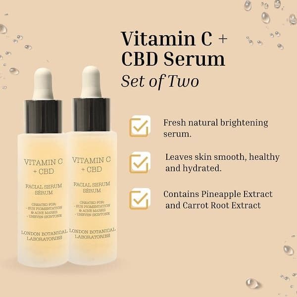 LBL Vitamin C + CBD Serum 30ml x 2