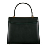 Launer Traviata calf leather tote handbag in Bottle Green - British product
