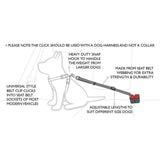 EzyDog Click-In Adjustable Dog Car Seatbelt Attachment GOODS M&S   