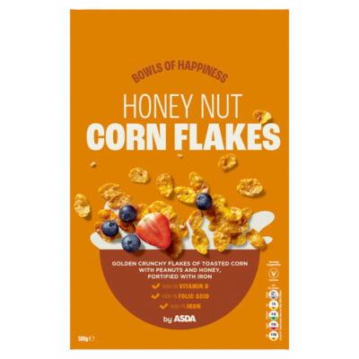 ASDA honey nut cornflakes 500g - British product