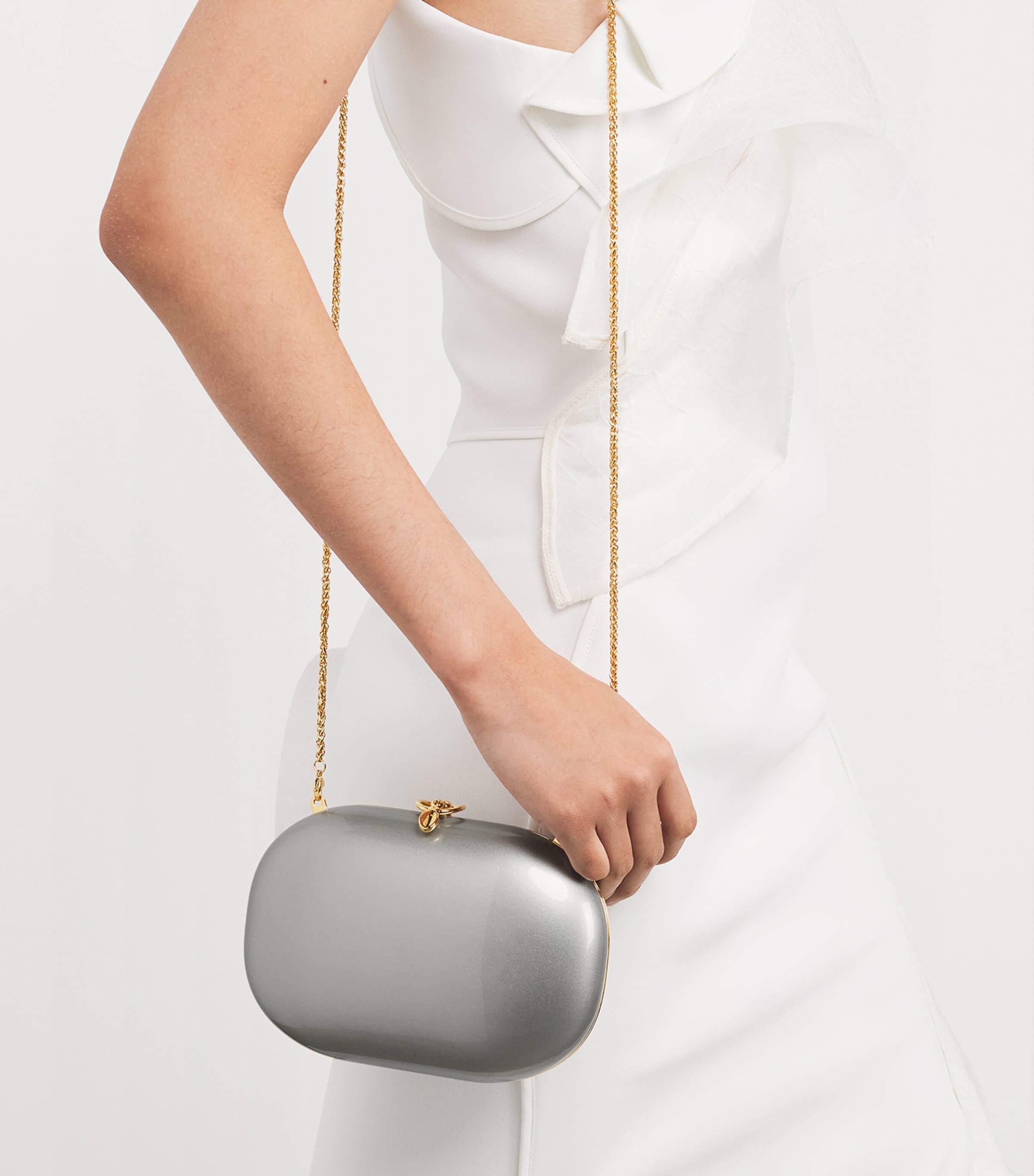 Jeffrey Levinson Oval Elina clutch bag (British brand)