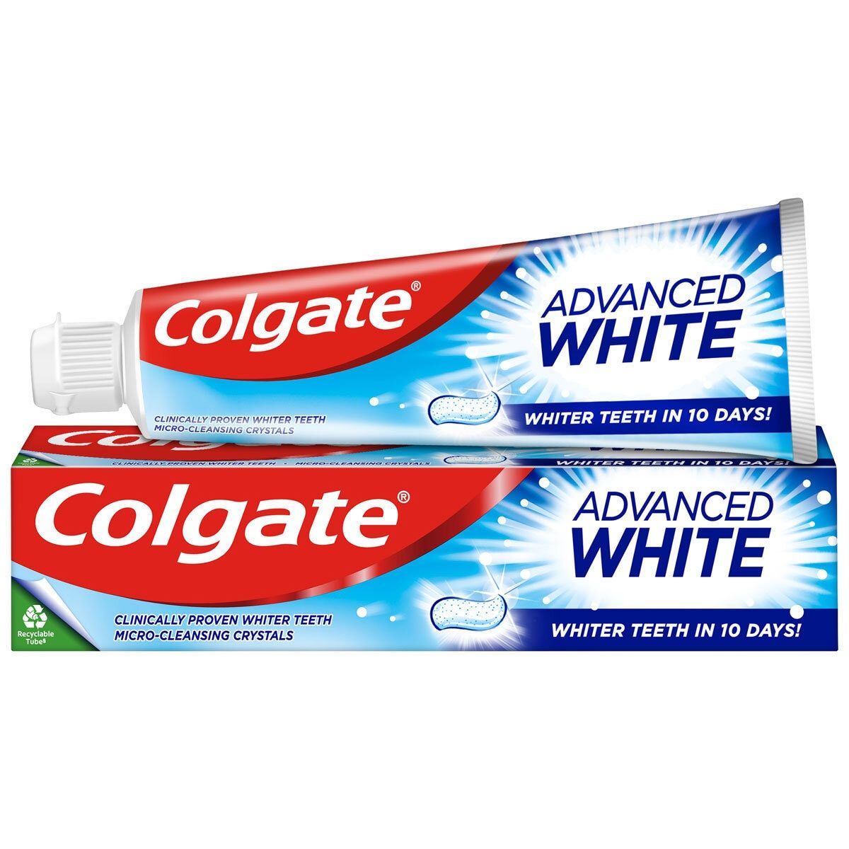 Colgate Advanced White Toothpaste, 6 x 125ml Oral Care Costco UK