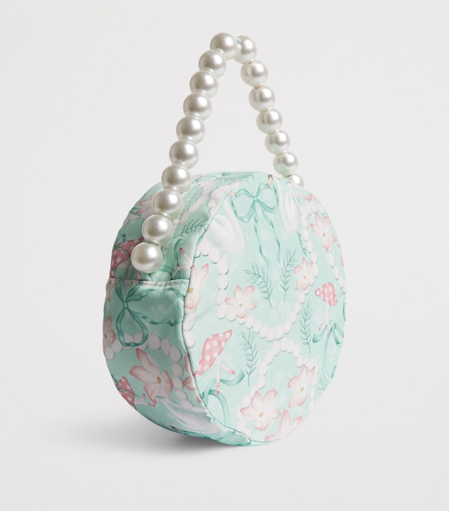 Mama Luma Organza Pearl Print Bag, imported from the UK