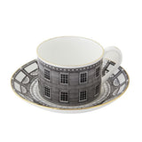Rory Dobner bone china teacup and saucer with gold detail, UK version