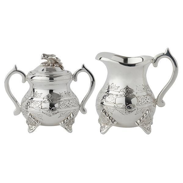 Fortnum's silver plated sugar and creamer set - British product
