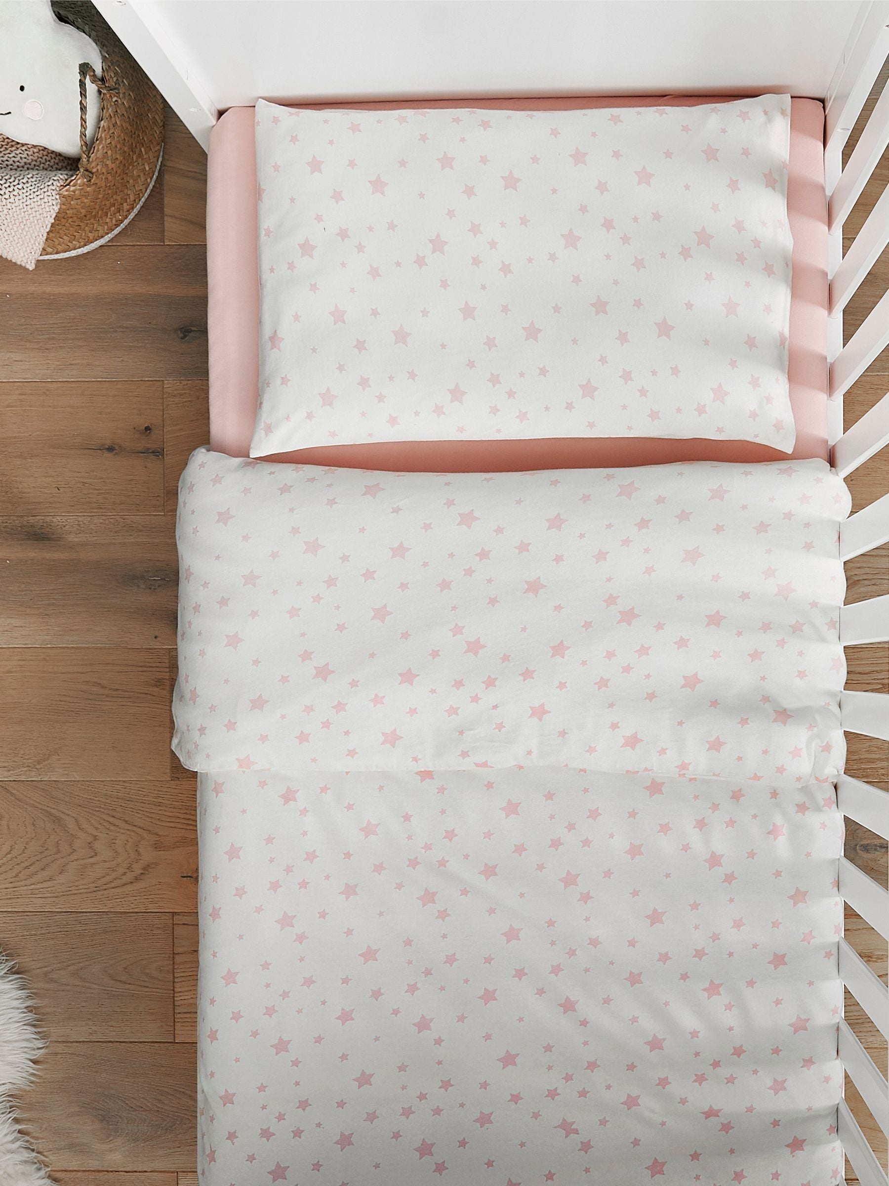 Silentnight Grey Star Cot Bed Duvet Set (British brand)